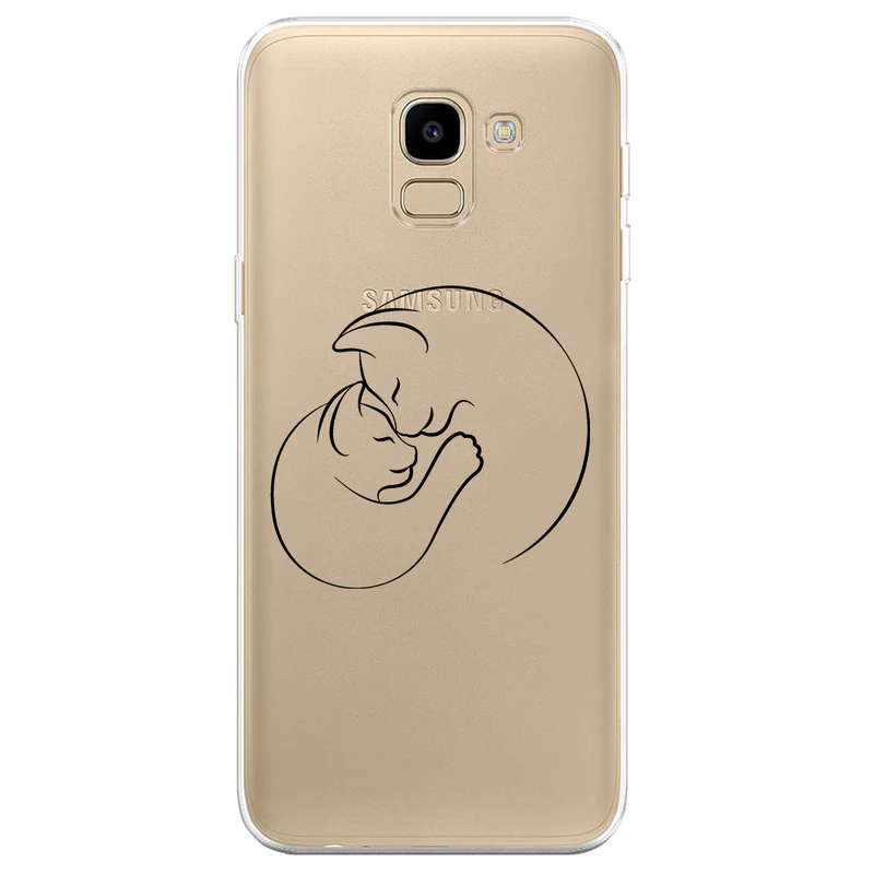 کاور مگافون طرح گربه مدل C61-B مناسب برای گوشی موبایل سامسونگ Galaxy J6 2018