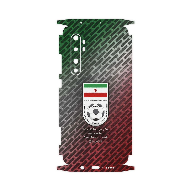 برچسب پوششی ماهوت مدل Iran-National-Football-Team-FullSkin مناسب برای گوشی موبایل شیائومی MI Note 10 Lite