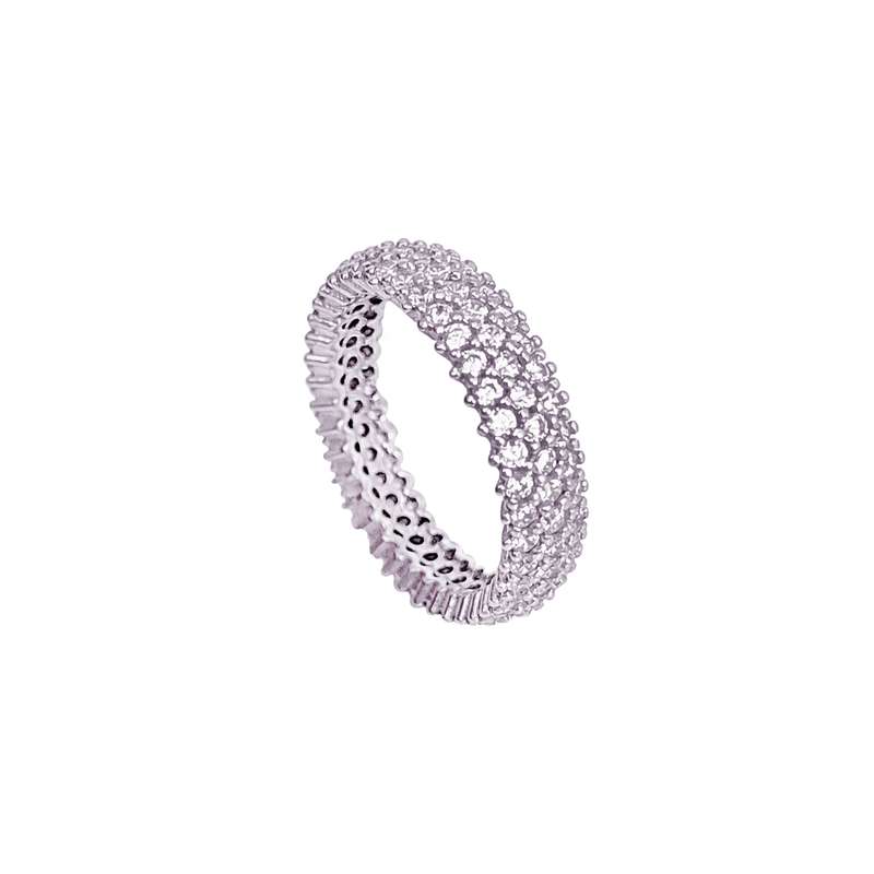 انگشتر نقره زنانه مدل پرنسس کد NG3707