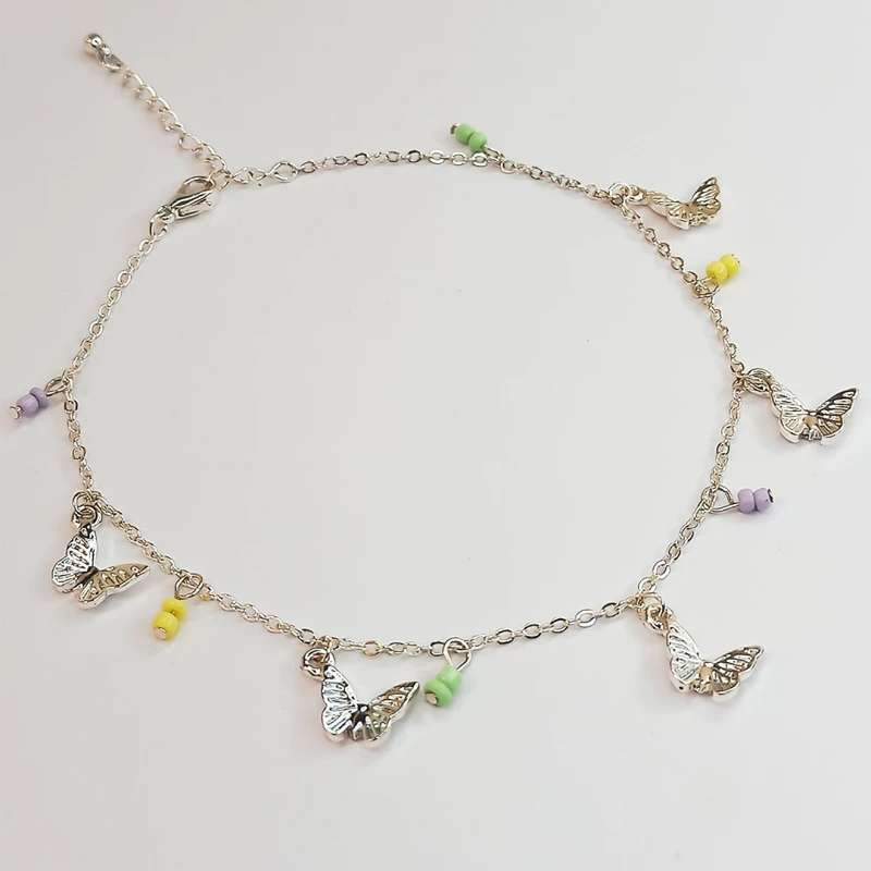 پابند زنانه اکسسورایز مدل پروانه کد P50 پابند زنانه اکسسورایز مدل پروانه کد P50