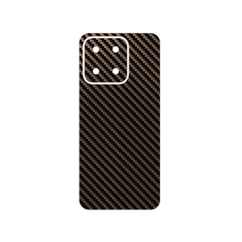 برچسب پوششی ماهوت مدل Glossy-Brown-Fiber مناسب برای گوشی موبایل آنر X5b Plus