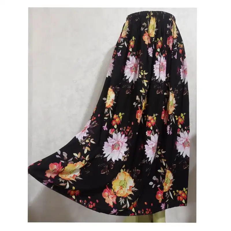 دامن زنانه مدل نیم کلوش کد 6999