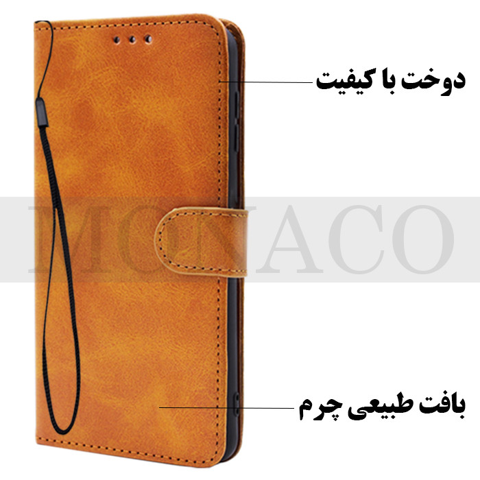 کیف کلاسوری موناکو مدل Magnetic مناسب برای گوشی موبایل شیائومی Redmi Note 10 Pro 4G / 10 Pro Max