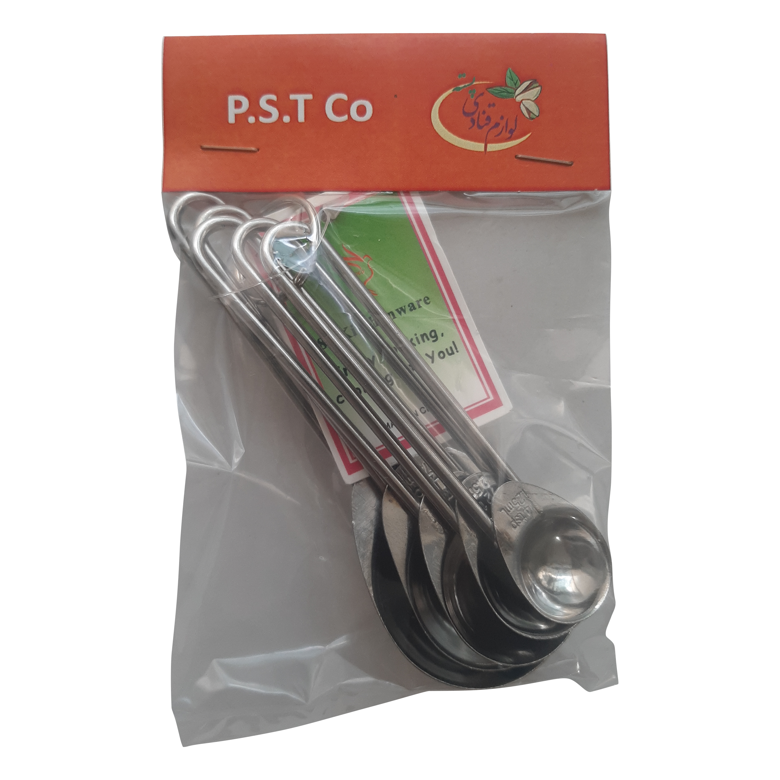 پیمانه اندازه گیری طرح قاشقی مدل pe404  مجموعه 5 عددی