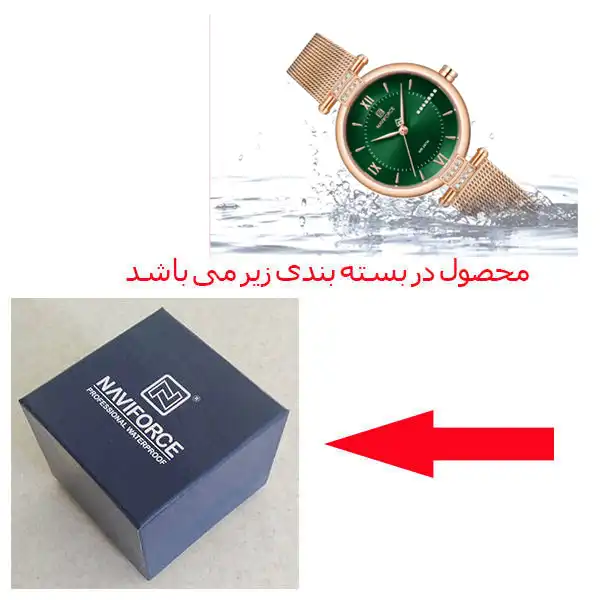 ساعت مچی عقربه ای زنانه نیوی فورس مدل NF5019 RGGN