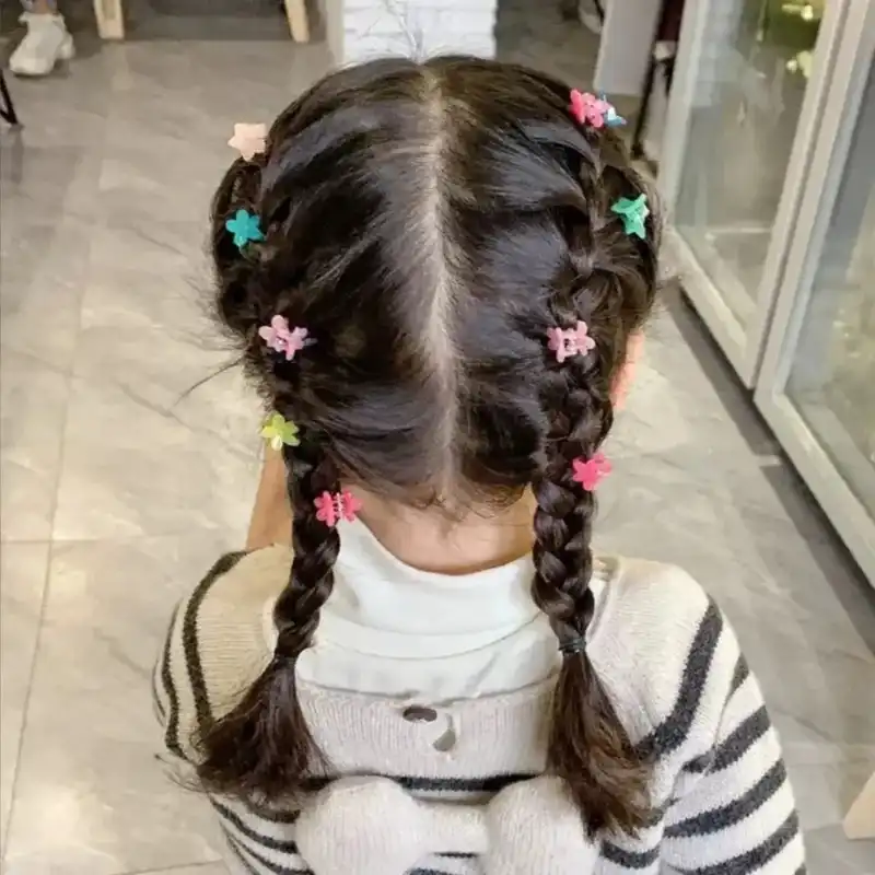 ست کش و کلیپس مو زنانه مدل لیزری بسته 65 عددی