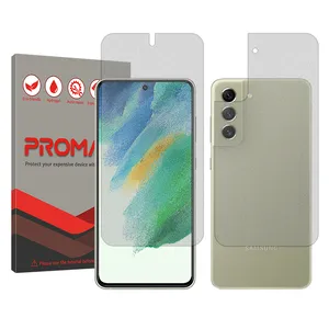 Promate Resistant model Matte screen protector suitable for Samsung Galaxy S21 FE 5G mobile phone along with the back protector