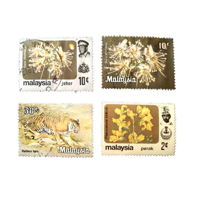 تمبر یادگاری مدل طبیعت مالزی کد DS2020 مجموعه 4 عددی