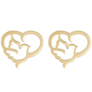 گوشواره طلا 18 عیار زنانه الن نار مدل 0646