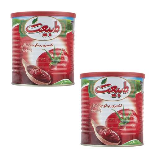 کنسرو رب گوجه فرنگی طبیعت - 800 گرم بسته 2 عددی