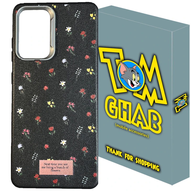 کاور تام قاب مدل گل دار طرح رز مناسب برای گوشی موبایل سامسونگ Galaxy A14