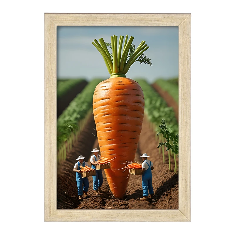 تابلو خندالو مدل مزرعه هویج کد F12601