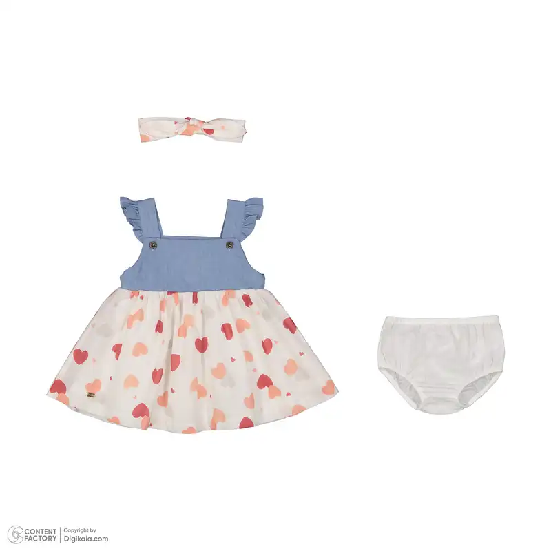 ست 3 تکه لباس نوزادی ایندیگو مدل 13109