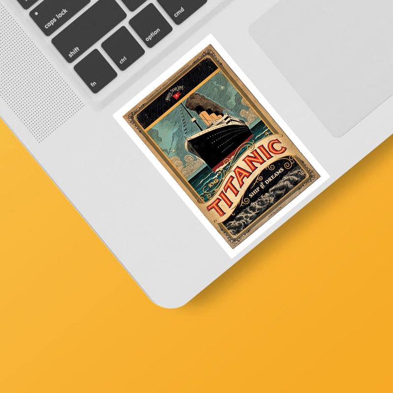 استیکر لپ تاپ و موبایل گوفی طرح کشتی آرزوها