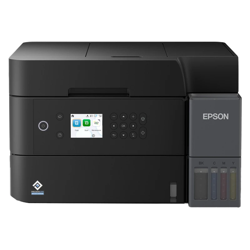 پرینتر جوهر افشان چندکاره رنگی اپسون مدل EcoTank L6370 با اتصال باسیم و بی‌سیم سایز چاپ A4 با قابلیت چاپ دو رو