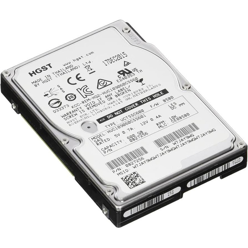 هارد اینترنال اچ جی اس تی مدل Ultrastar C10K900 HUC109060CSS600 ظرفیت 600 گیگابایت