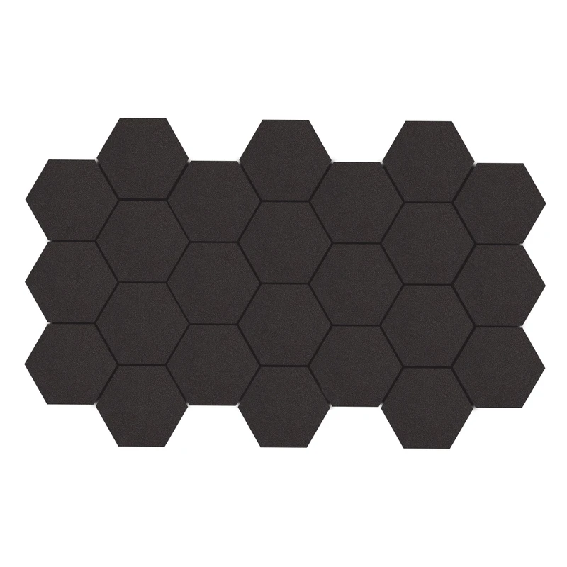 پنل آکوستیک اکوترپ مدل شش ضلعی hex12.12.4 بسته 24 عددی