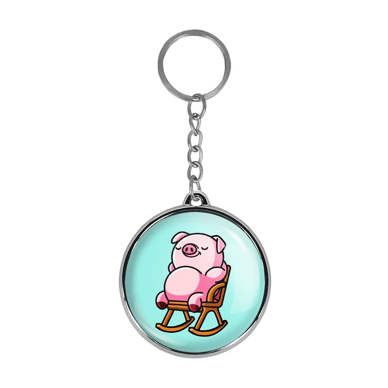 جاکلیدی خندالو طرح  حیوانات خوک مدل دوطرفه کد 2835428355