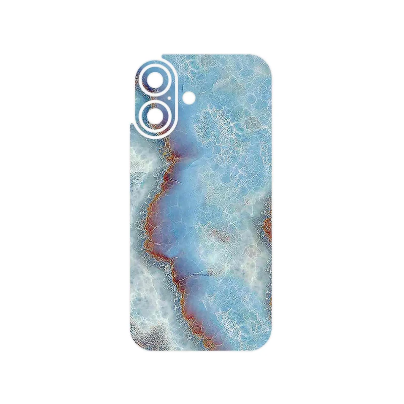 برچسب پوششی ماهوت مدل Blue_Ocean_Marble مناسب برای گوشی موبایل اپل iPhone 16