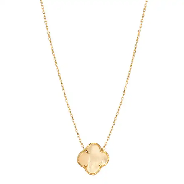 گردنبند طلا 18 عیار زنانه دوست خوب مدل ونکلیف dk679