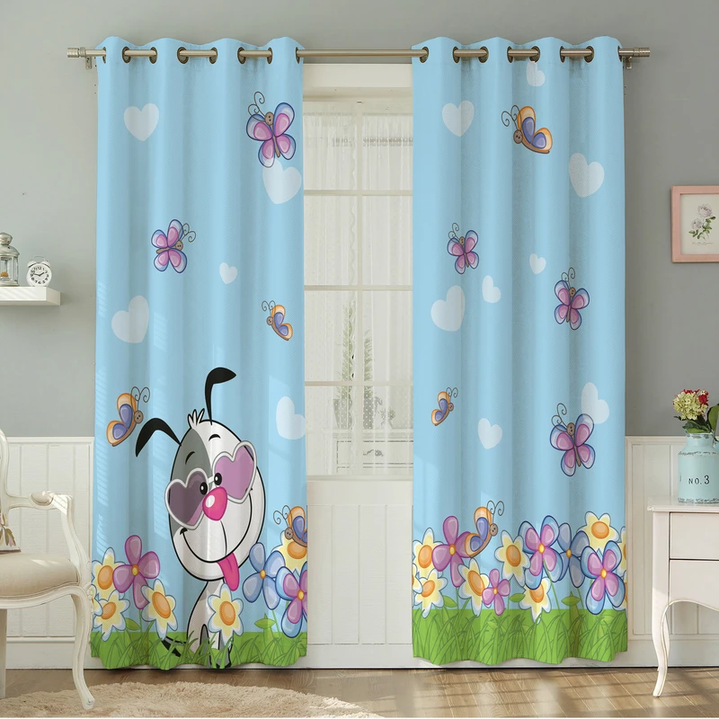 پرده نیروانا طرح  کودک مدل مخمل کد 4961 سایز 140×280 سانتی متر