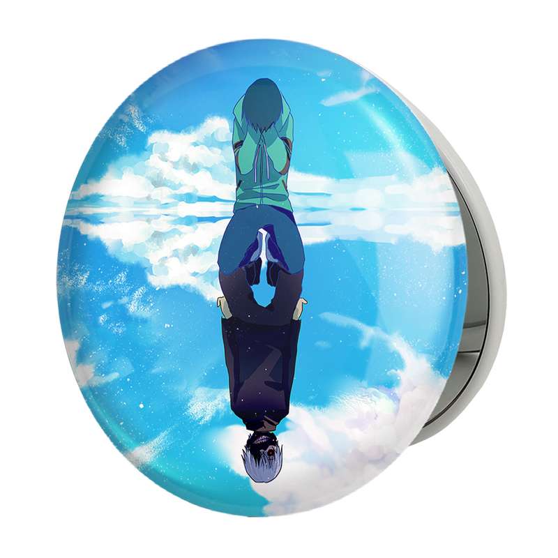 آینه جیبی خندالو طرح کانکی کن انیمه توکیو غول Tokyo Ghoul مدل تاشو کد 11912