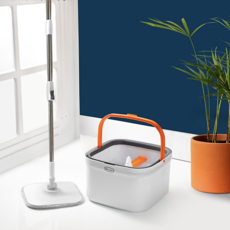 ست سطل و زمین شوی چرخشی هوم کت مدل ملورین