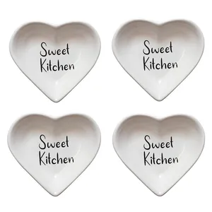 پیاله مدل قلبی sweet kitchen مجموعه چهار عددی 