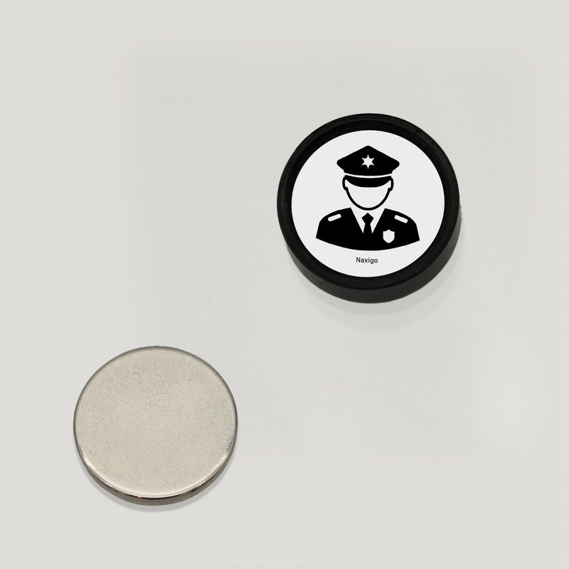 پیرسینگ گوش ناکسیگو مدل شب تاب طرح پلیس کد PM6329