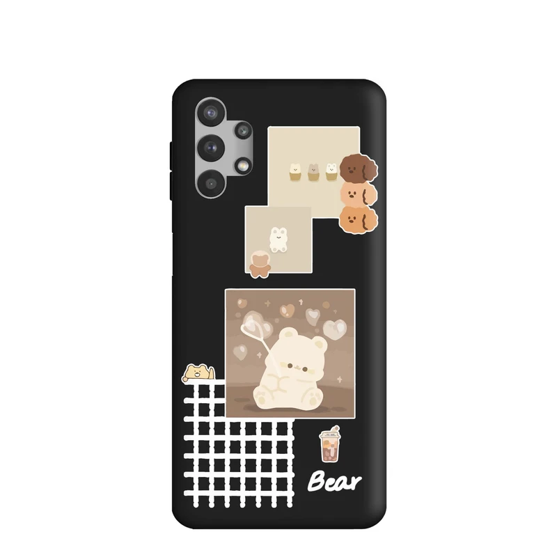 کاور قاب گوشی طرح قاب عکس خرس دخترونه کد k240 مناسب برای گوشی موبایل سامسونگ Galaxy A32 5G