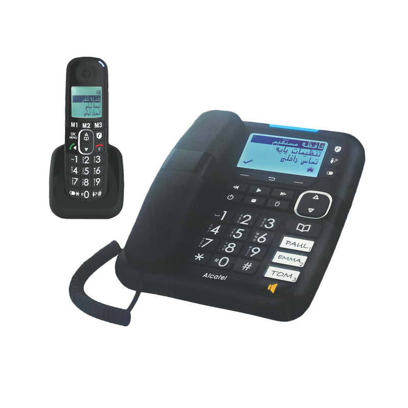 تلفن بی سیم آلکاتل مدل XL785 Combo Voice FR مجموعه 2 عددی