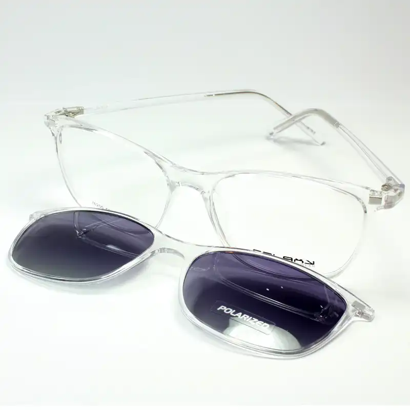 فریم عینک طبی گلکسی مدل 70205 به همراه کاور آفتابی