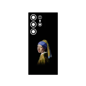 MAHOOT Girl with a Pearl Earring of Vermeer Cover Sticker for Samsung Galaxy S24 Ultra