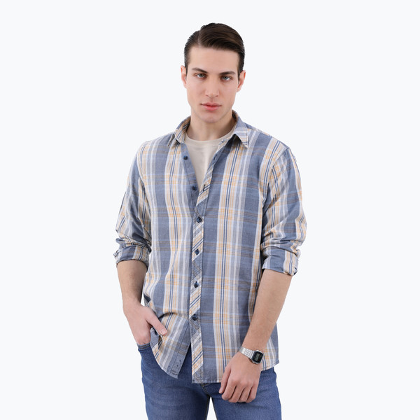 پیراهن آستین بلند مردانه پاتن جامه مدل رگولار 102721020321296 