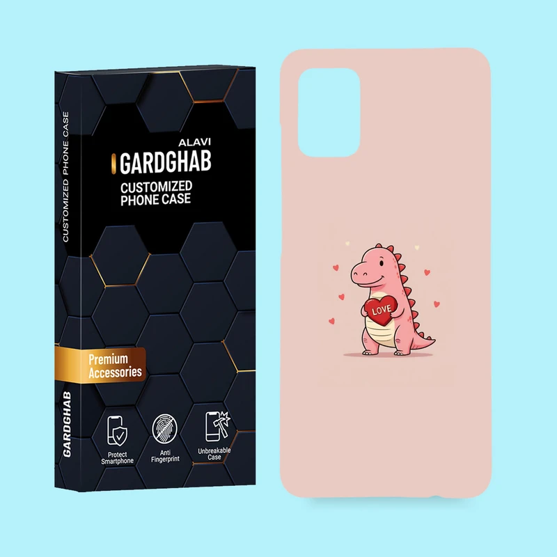 کاور گارد قاب علوی مدل عاشقانه مناسب برای گوشی موبایل سامسونگ Galaxy A51