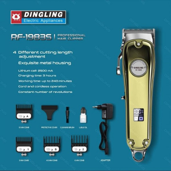 ماشین اصلاح موی سر و صورت دینگ لینگ مدل RF-1983s ماشین اصلاح موی سر و صورت دینگ لینگ مدل RF-1983s