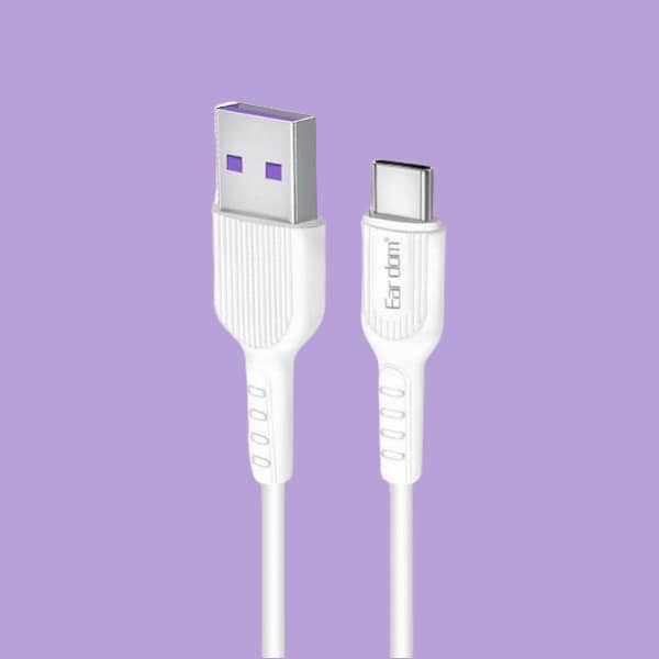 کابل تبدیل USB به MicroUSB ارلدام مدل PowerLine Durable طول 0.25 متر 