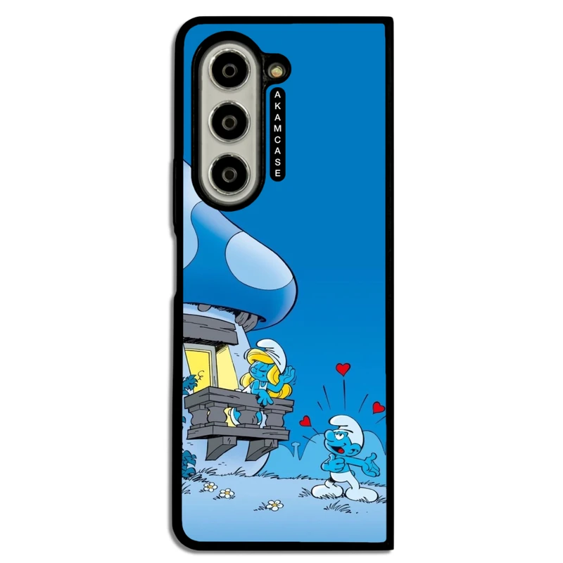 کاور آکام مدل AMC-WSGZFOLD5-SMURFS-4 مناسب برای گوشی موبایل سامسونگ Galaxy Z Fold 5