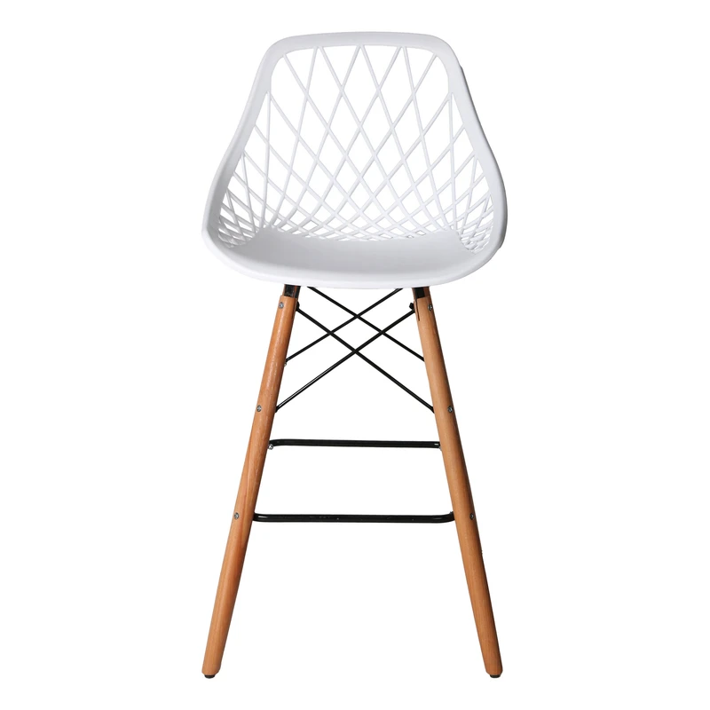 عکس شماره 11 : صندلی اپن مدل الماس فایبرگلاس پایه چوبی