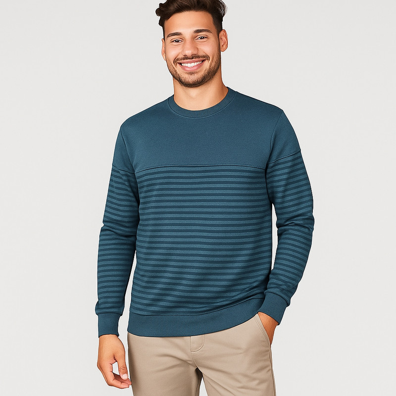 پلیور یقه گرد مردانه مدل 199387