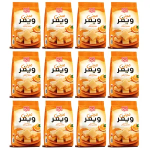 مینی ویفر پرتقالی نادری - 90 گرم بسته 12 عددی