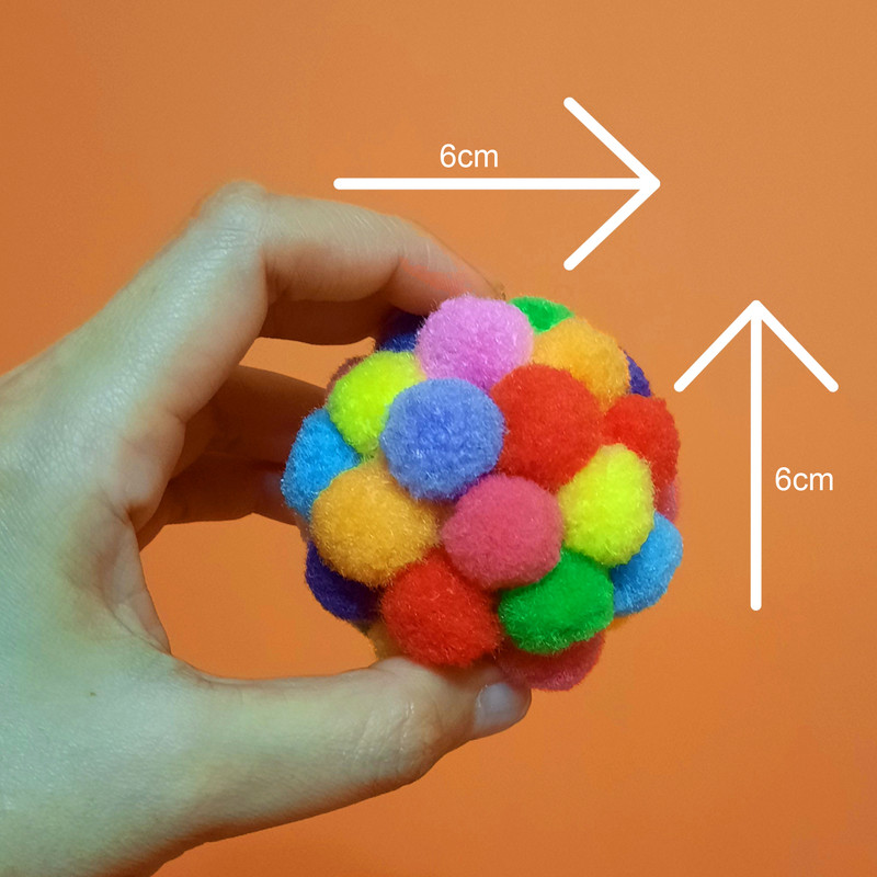 اسباب بازی گربه مدل happy pom pom کدh01