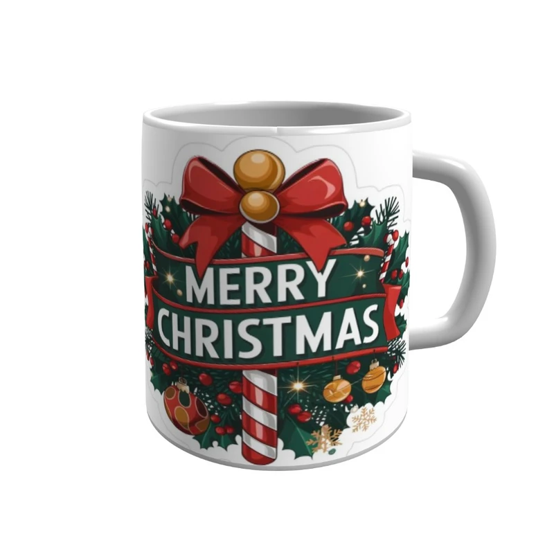 ماگ پاد آفرین مدل Merry Christmas کد 463