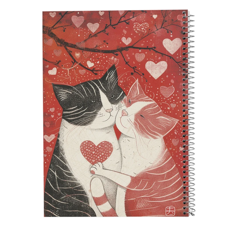 دفتر ژورنال نویسی 50 برگ مدوپد مدل نقطه ای طرح عاشقانه love کد DF14215