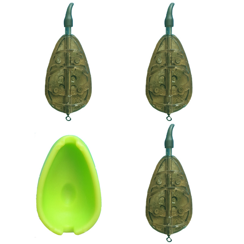 فیدر ماهیگیری مدل اینلاین بسته 3 عددی به همراه قالب