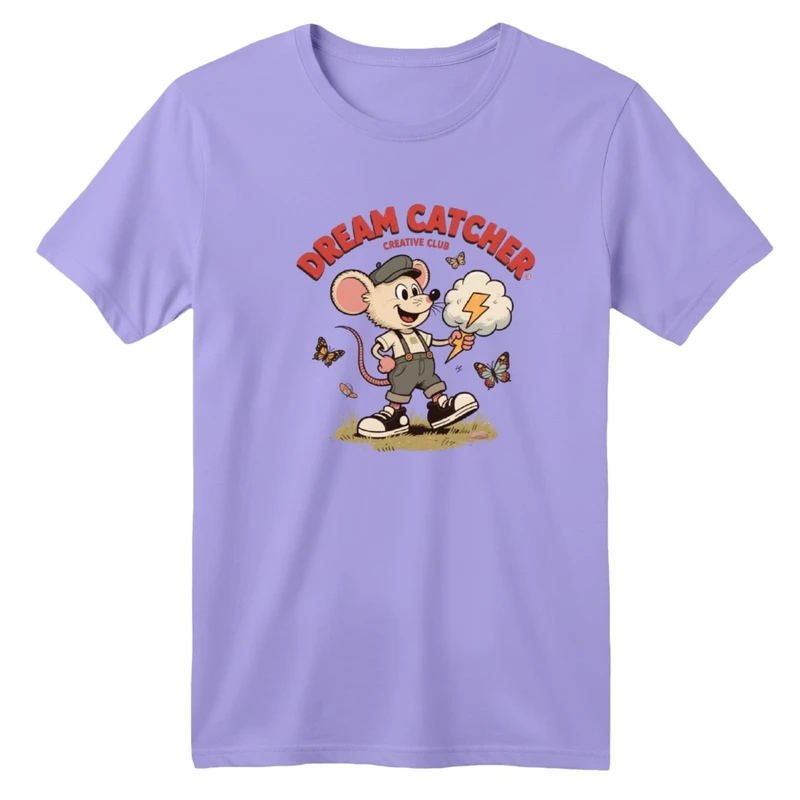 تی‌شرت آستین کوتاه لانگ یقه گرد بچگانه مدل موش