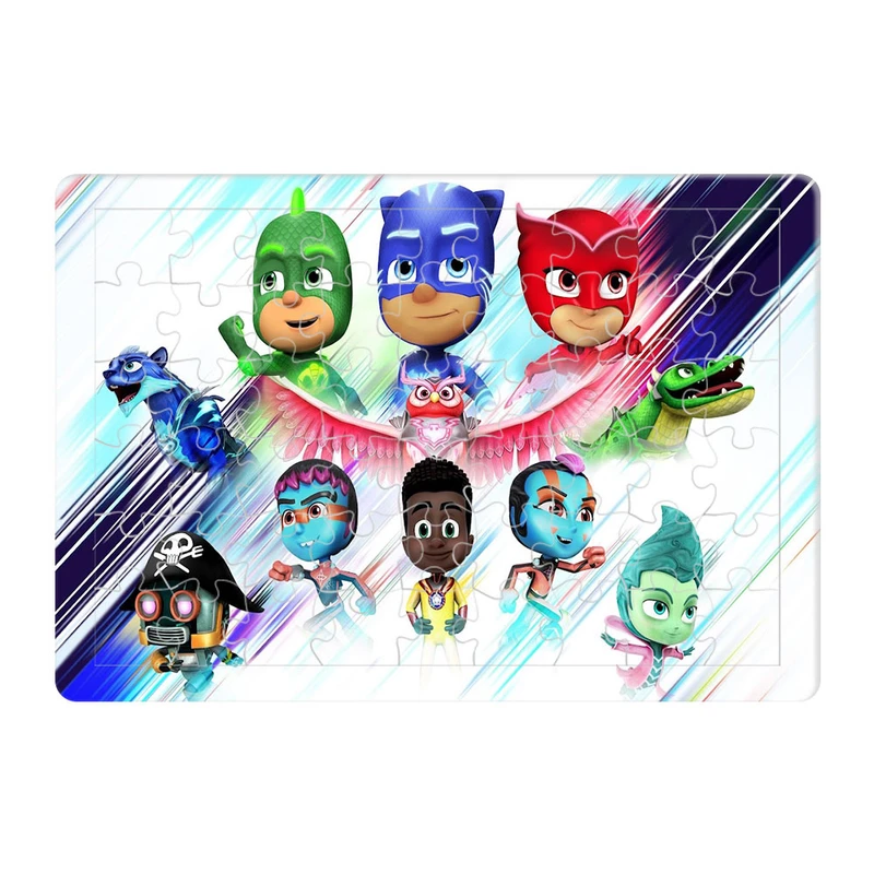 پازل 54 تکه هومرو مدل PL217 طرح انیمیشن قهرمانان نقابدار