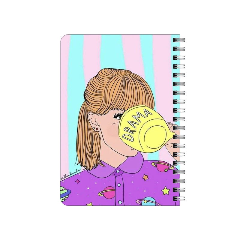 دفترچه یادداشت بامبیلیپ مدل چوبی طرح رویای کهکشانی کد 4446880