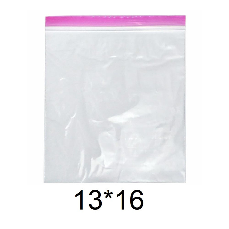 کیسه زیپ دار مدل دو زیپ کد 16x13 بسته 100 عددی