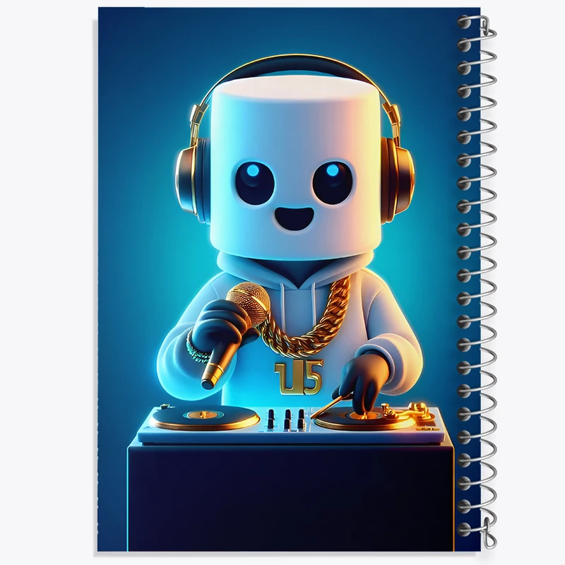 دفتر نقاشی 50 برگ خندالو طرح دیجی (DJ) کد F8020